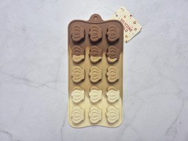 Molde silicona tricolor bombones coronas